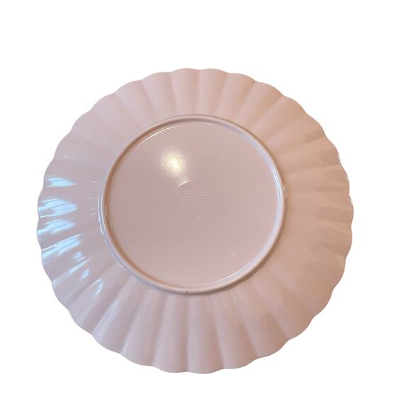 C&C California Macroom Lemon Melamine Salad & Dinner Plate Set of 8 Pink NEW - Picture 9 of 16